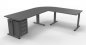 Preview: Schreibtisch-Kombination O216 Grafit Grafit