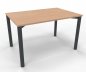 Preview: Schreibtisch Mega 120 cm Gestell anthrazit Buche