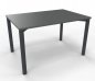Preview: Schreibtisch Mega 120 cm Gestell anthrazit Onyxgrau