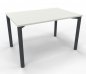 Preview: Schreibtisch Mega 120 cm Gestell anthrazit Weiss