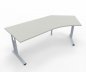 Preview: Schreibtisch Mega 135 Grad rechte Seite Weiß