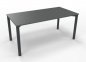 Preview: Schreibtisch 160 cm Gestell anthrazit Onyxgrau