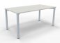 Preview: Schreibtisch 160 cm Gestell silber Weiss