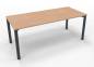 Preview: Schreibtisch 180 x 80 cm Gestell anthrazit Buche