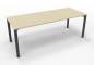 Preview: Schreibtisch 200x80 cm Gestell anthrazit Ahorn