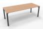 Preview: Schreibtisch 200x80 cm Gestell anthrazit Buche