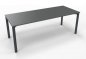 Preview: Schreibtisch 200x80 cm Gestell anthrazit Onyxgrau