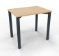 Preview: Schreibtisch Mega 80 cm Gestell anthrazit Buche
