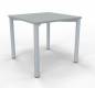Preview: Schreibtisch 80 cm Gestell silber Lichtgrau