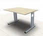 Preview: Schreibtisch C-Fuss 120 cm Ahorn