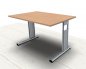 Preview: Schreibtisch C-Fuss 120 cm Buche
