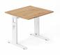 Preview: Schreibtisch Offenbach 80 cm Weiss Asteiche