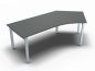 Preview: Schreibtisch ONE 135° rechte Seite Onyxgrau