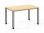 Preview: Schreibtisch 120x80 cm mit Vierfußgestell Dekor Ahorn