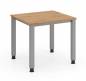 Preview: Schreibtisch 80 x 80 cm mit Vierfußgestell Dekor Asteiche