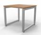 Preview: Schreibtisch Riesa 80x80 cm Buche Gestell Silber