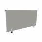 Preview: Schreibtisch-Trennwand eco 60 cm hoch mit Klemmfuß grau