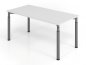 Preview: Schreibtisch Yach 160x80x68-82 cm Lichtgrau Grafit