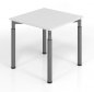 Preview: Schreibtisch Yach 80x80x68-82 cm Lichtgrau Grafit