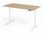 Preview: elektrisch höhenverstellbarer Schreibtisch 160x80 cm Baselite Eiche Weiß