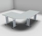 Preview: Schreibtischkombination GS10 200x160 cm