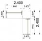 Preview: Schreibtischkombination GS9 240x240 cm Zeichnung
