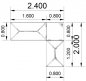 Preview: Schreibtischkombination GV1 240x200 cm Stellfläche