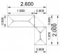 Preview: Schreibtischkombination GV2 260x200 cm Stellfläche