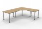 Preview: Schreibtischkombination HE2 240x200 cm Ahorn