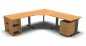 Preview: Schreibtisch-Kombination O222 Buche