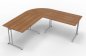 Preview: Schreibtischkombination SB2 200x200 cm Nussbaum