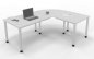 Preview: Schreibtischkombination SH2 200x160 cm Lichtgrau