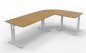 Preview: Schreibtischkombination SO3 260x160 cm Eiche-Weiss
