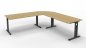Preview: Schreibtischkombination SO4 240x240 cm Ahorn-Grafit