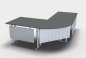 Preview: Schreibtischkombination TEN1 Onyx-Grau