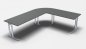 Preview: Schreibtischkombination TEN4 Onyx-Grau