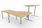 Preview: Schreibtischkombination VXY1 Winkelschreibtisch 283 x 240 cm Ahorn