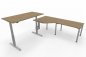 Preview: Schreibtischkombination VXY1 Winkelschreibtisch 283 x 240 cm Asteiche
