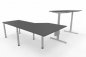 Preview: Schreibtischkombination VXY1 Winkelschreibtisch 283 x 240 cm Grafit