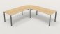Preview: Winkelschreibtisch YE4 240x240 cm  Ahorn Gestell Grafit
