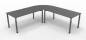 Preview: Winkelschreibtisch YE4 240x240 cm  Grafit Gestell Grafit