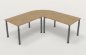 Preview: Winkelschreibtisch 200x200cm Schreibtischkombination Y2 Asteiche Gestell Grafit