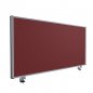 Preview: Schreibtischtrennwand pro Akustik 60 cm hoch rot