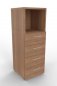 Preview: Schubladenschrank VH9 3 Ordnerhöhen 40 cm breit Nussbaum