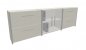 Preview: Sideboard 240 cm breit 3-tlg. Weiß