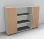 Preview: Sideboard 160 cm breit Mega SB3 Weiss-Buche