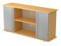 Preview: Sideboard Türen silberfarben Buche