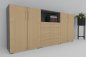 Preview: Sideboard 240 cm breit VH14 Grafit-Ahorn