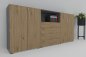 Preview: Sideboard 240 cm breit VH14 Grafit-Asteiche