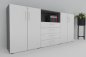 Preview: Sideboard 240 cm breit VH14 Grafit-Weiß